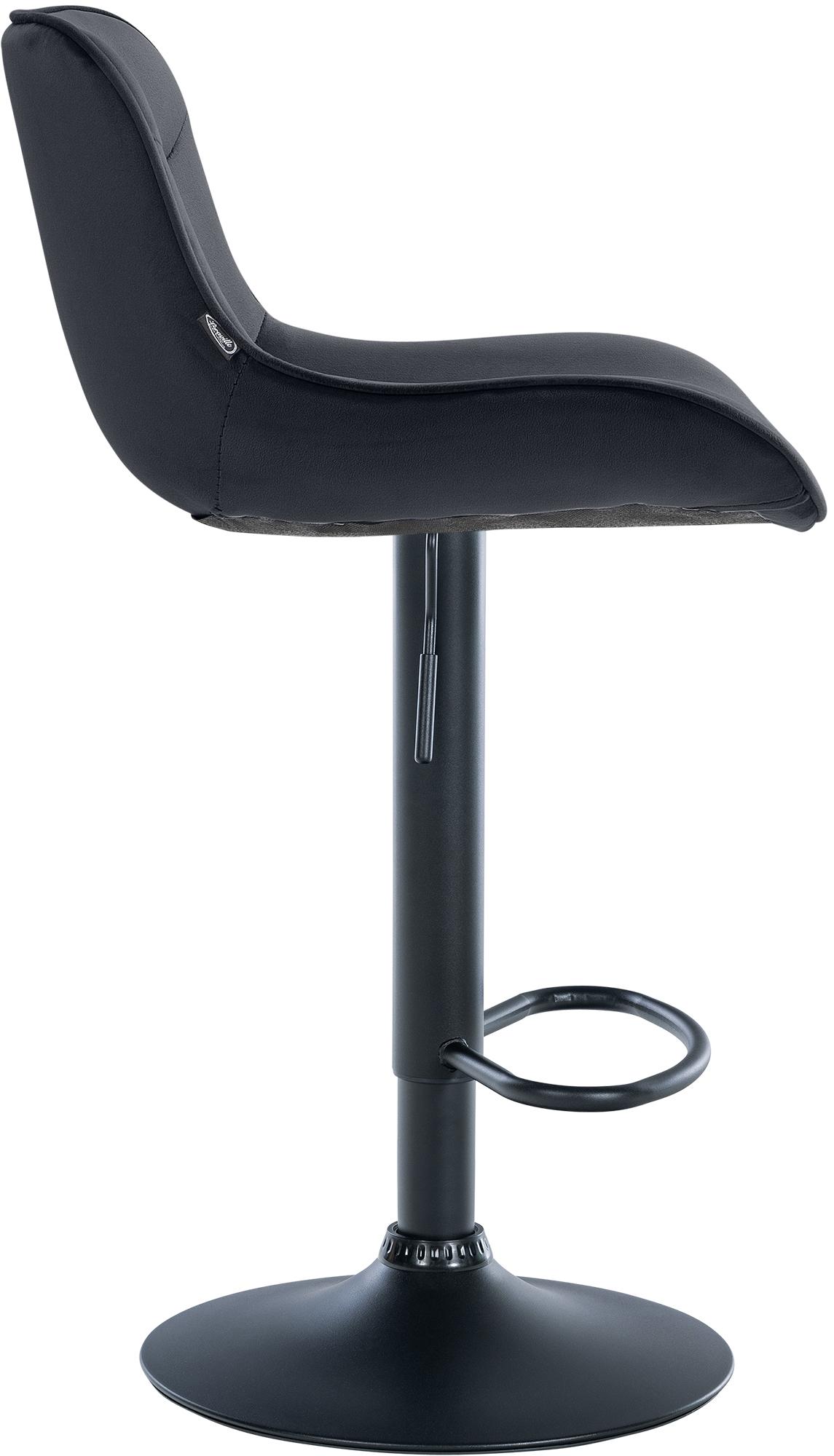 2er Set Barhocker Vonore Samt schwarz