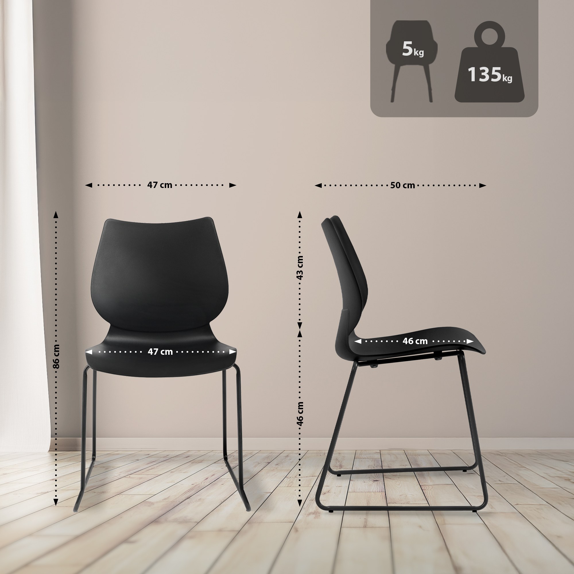 2er Set Stuhl Houma