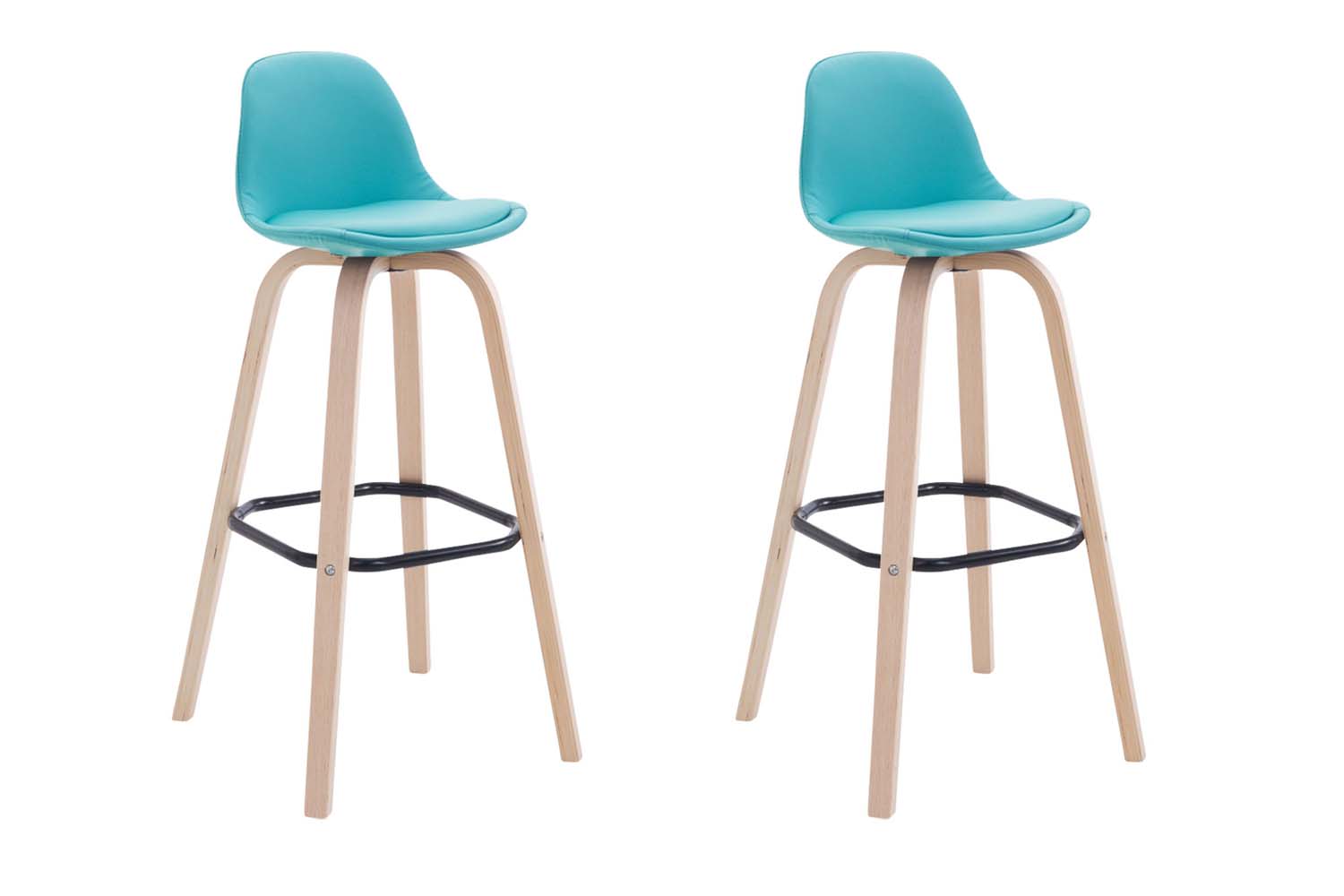 2er Set Barhocker Avika Kunstleder natura