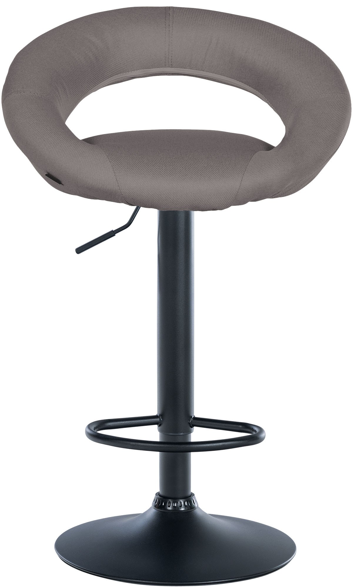 Barhocker Olinda Stoff schwarz