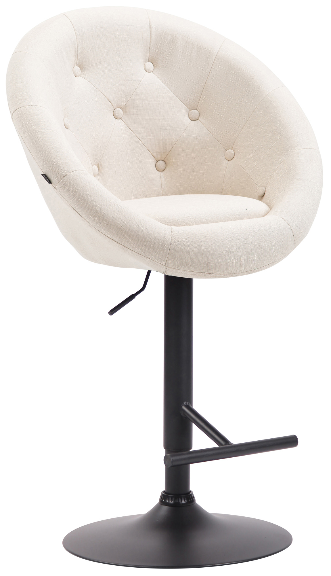 Barhocker London V2 Stoff schwarz