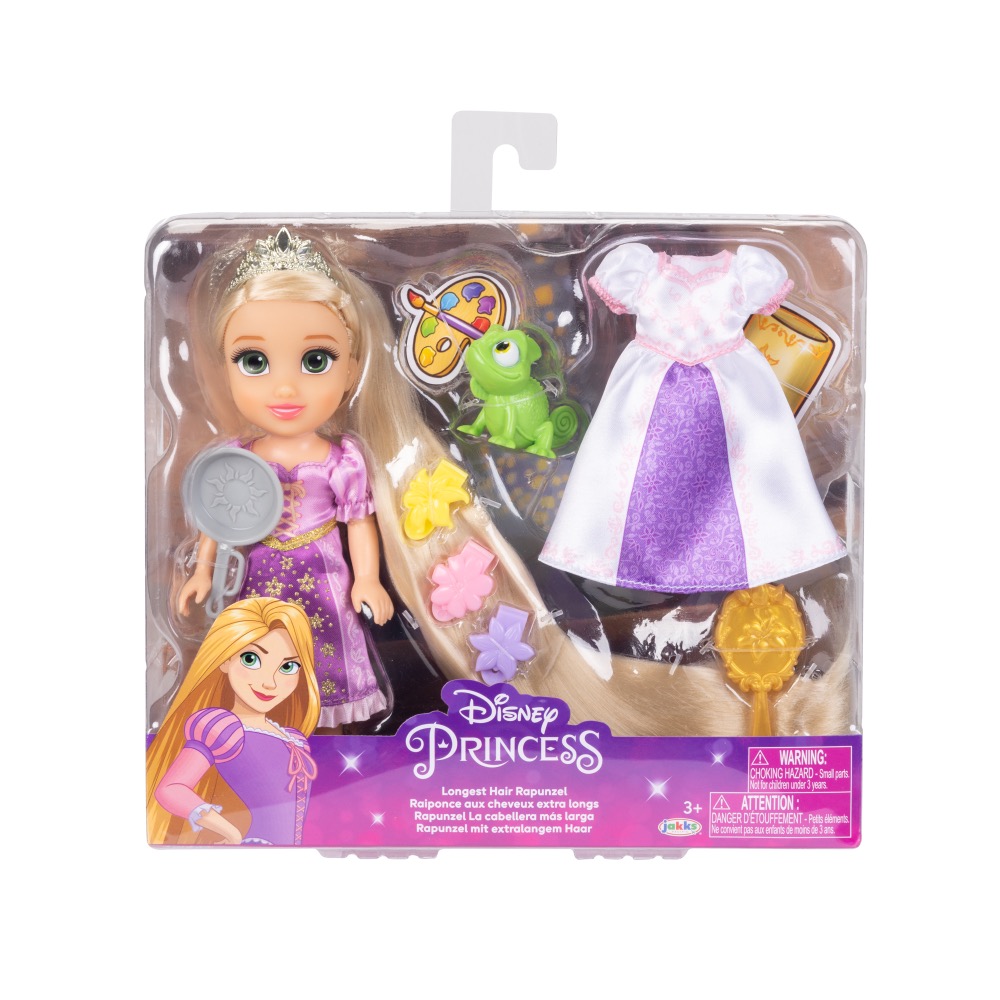 Jakks Pacific Princess Disney Prinzessinnen - Rapunzel "Longest Hair" Puppe - Spielset