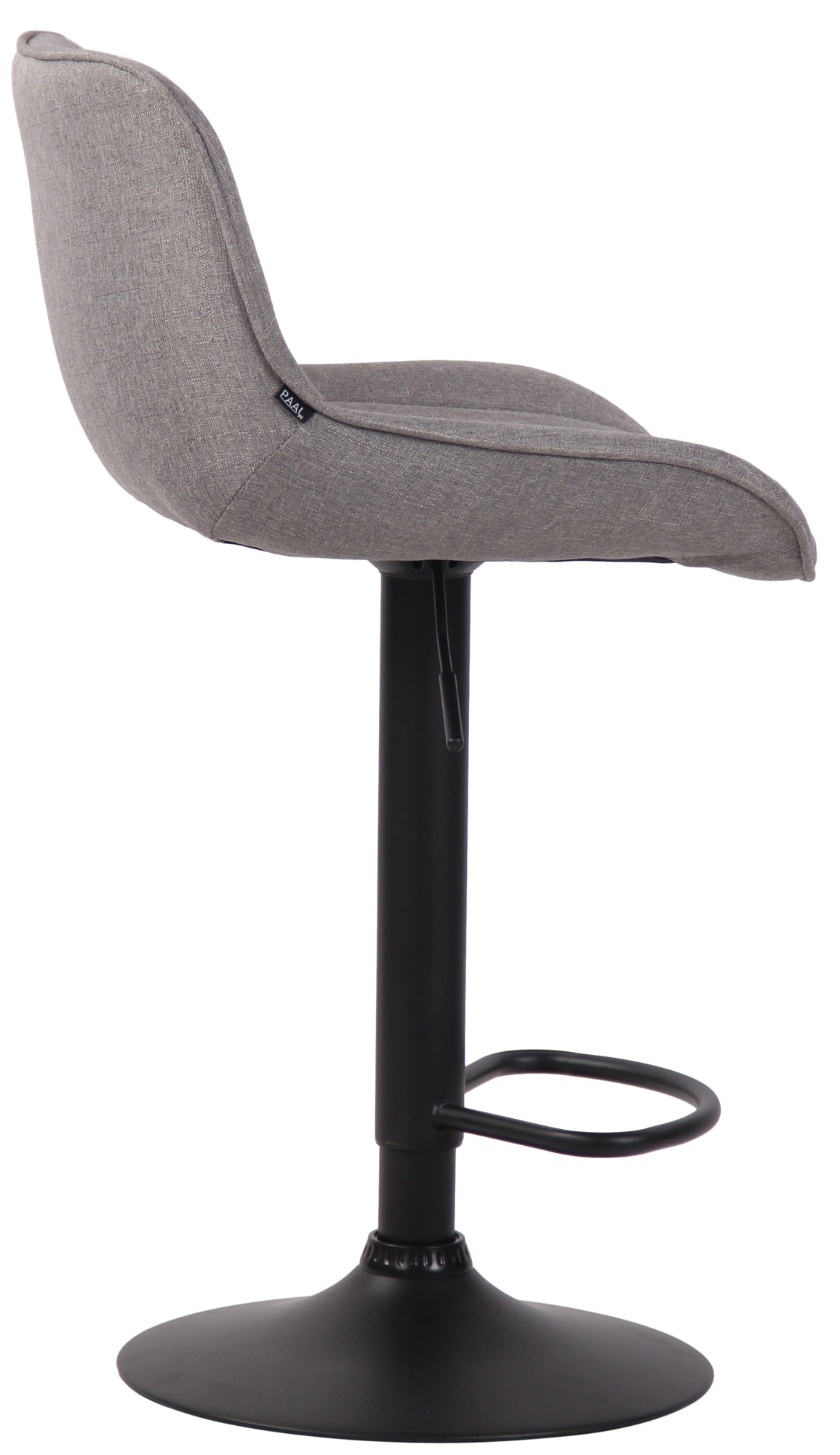 Barhocker Lentini Stoff schwarz