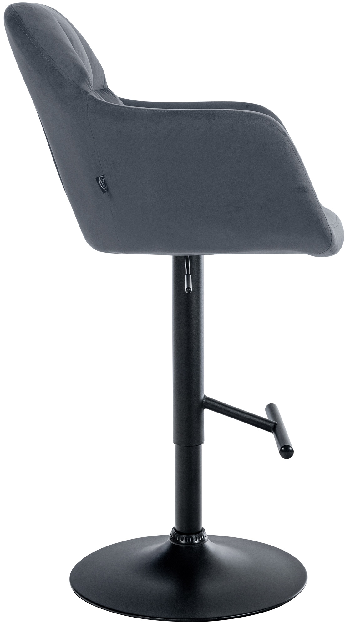 Barhocker Natoma Samt schwarz