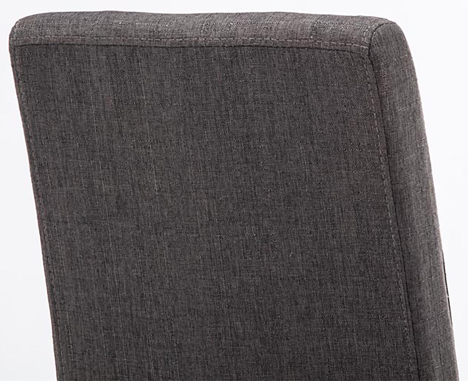 4er Set Esszimmerstuhl Ina Stoff schwarz