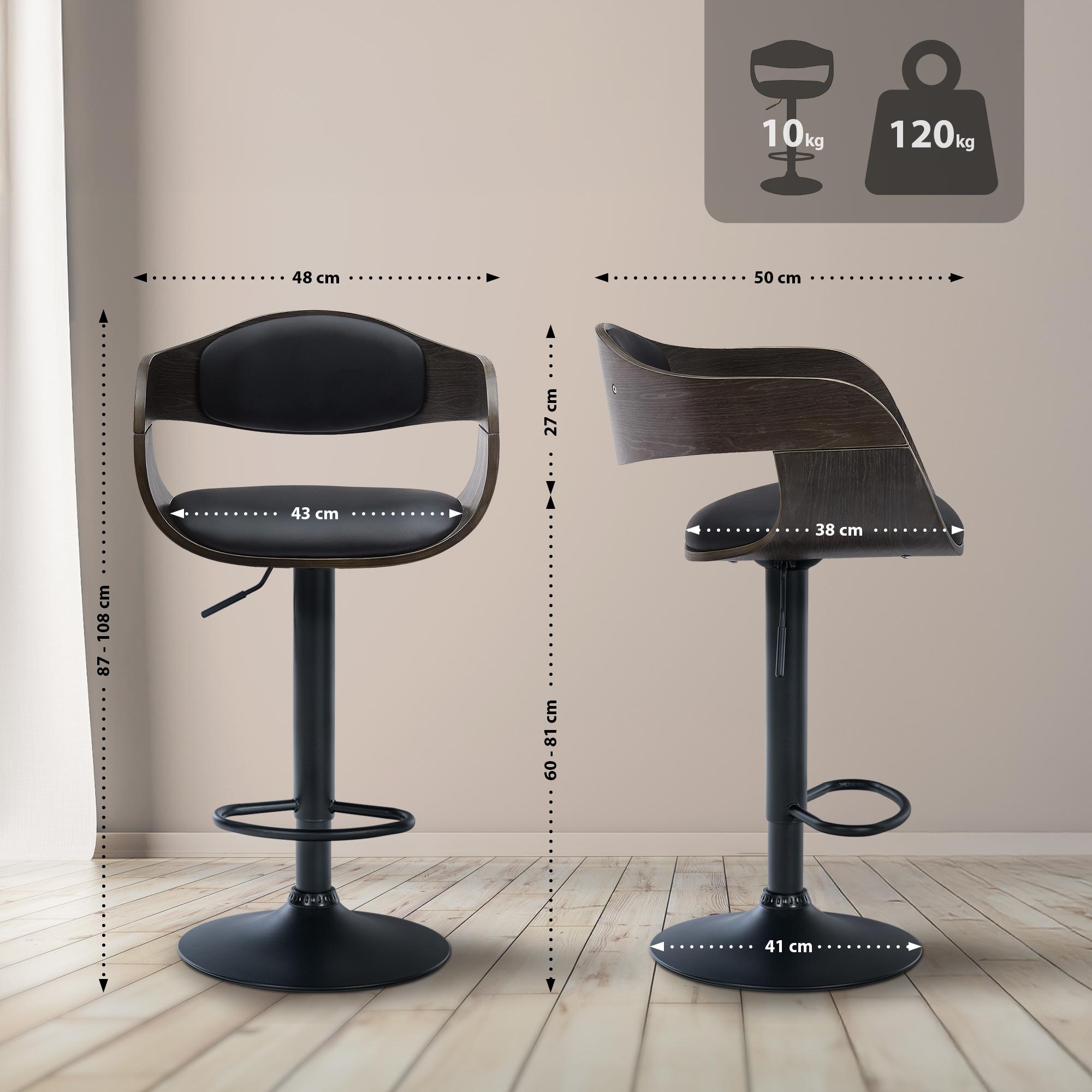 2er Set Barhocker Kingston B Kunstleder