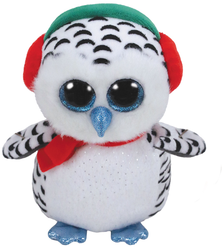 TY Plüschfiguren Ty Plüsch - Glubschis Beanie Boos - Nester Schneeeule - 24 cm