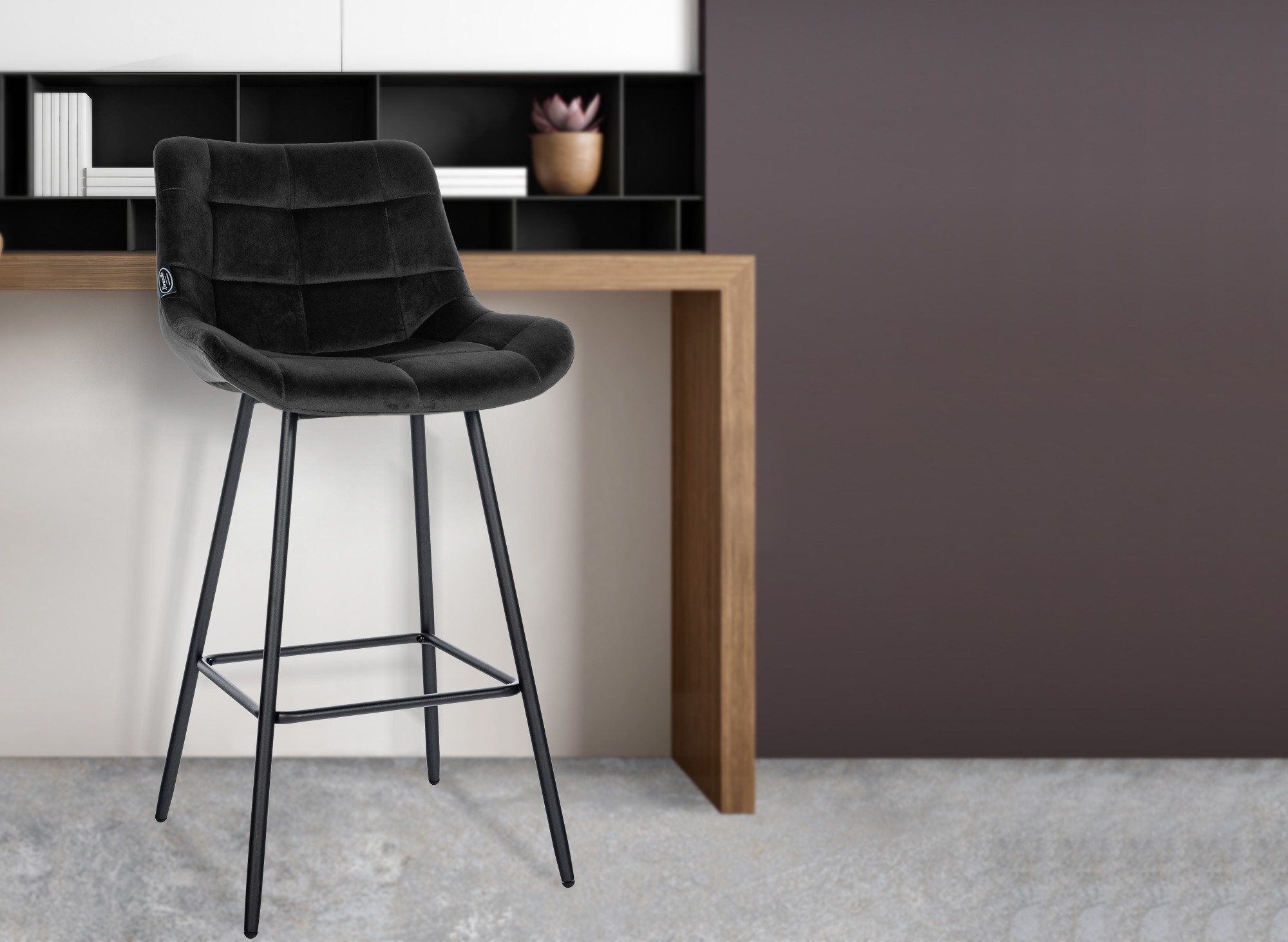 Barhocker Weston Samt