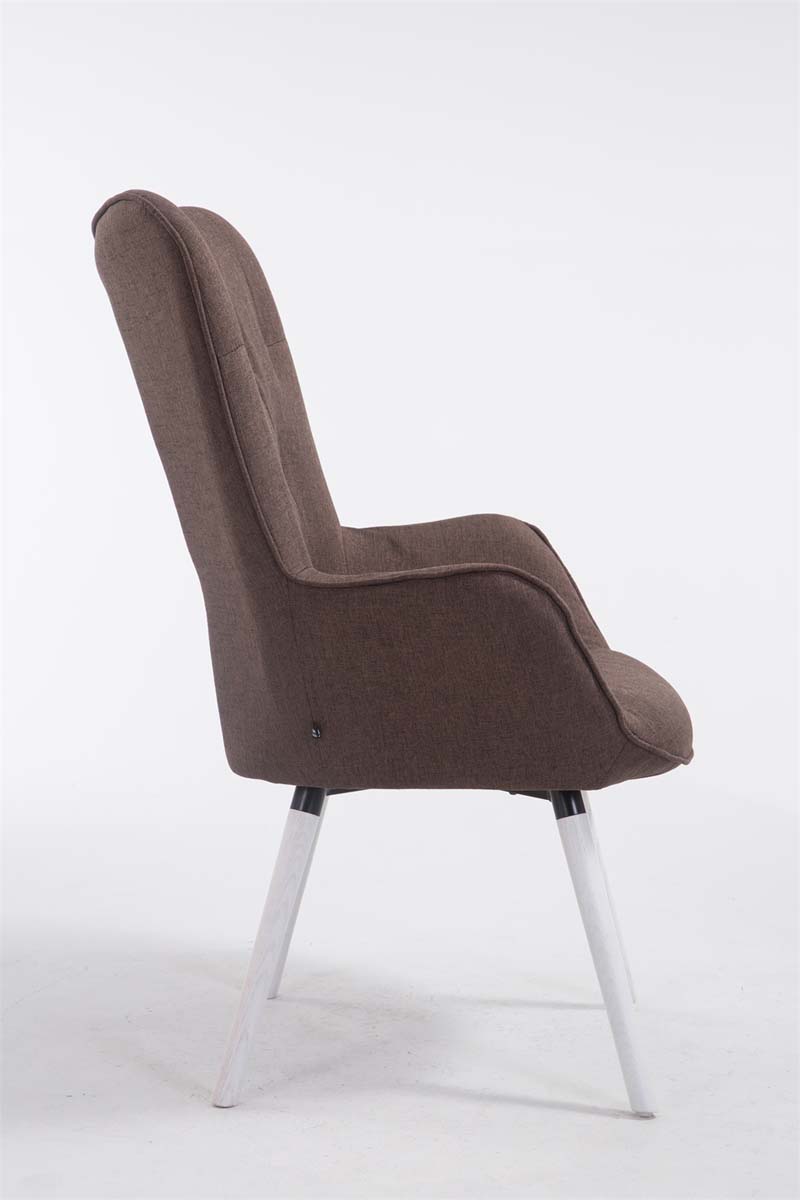 Lounger Aalborg Weiß Stoff