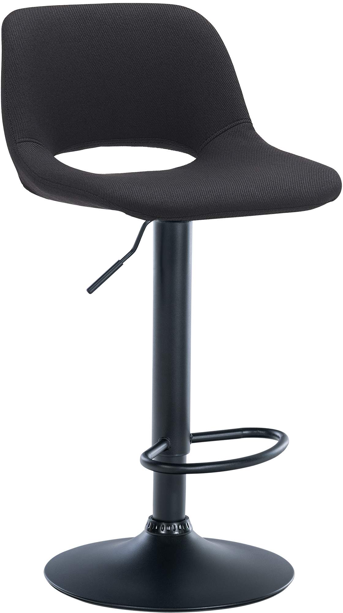 Barhocker Camden Stoff schwarz