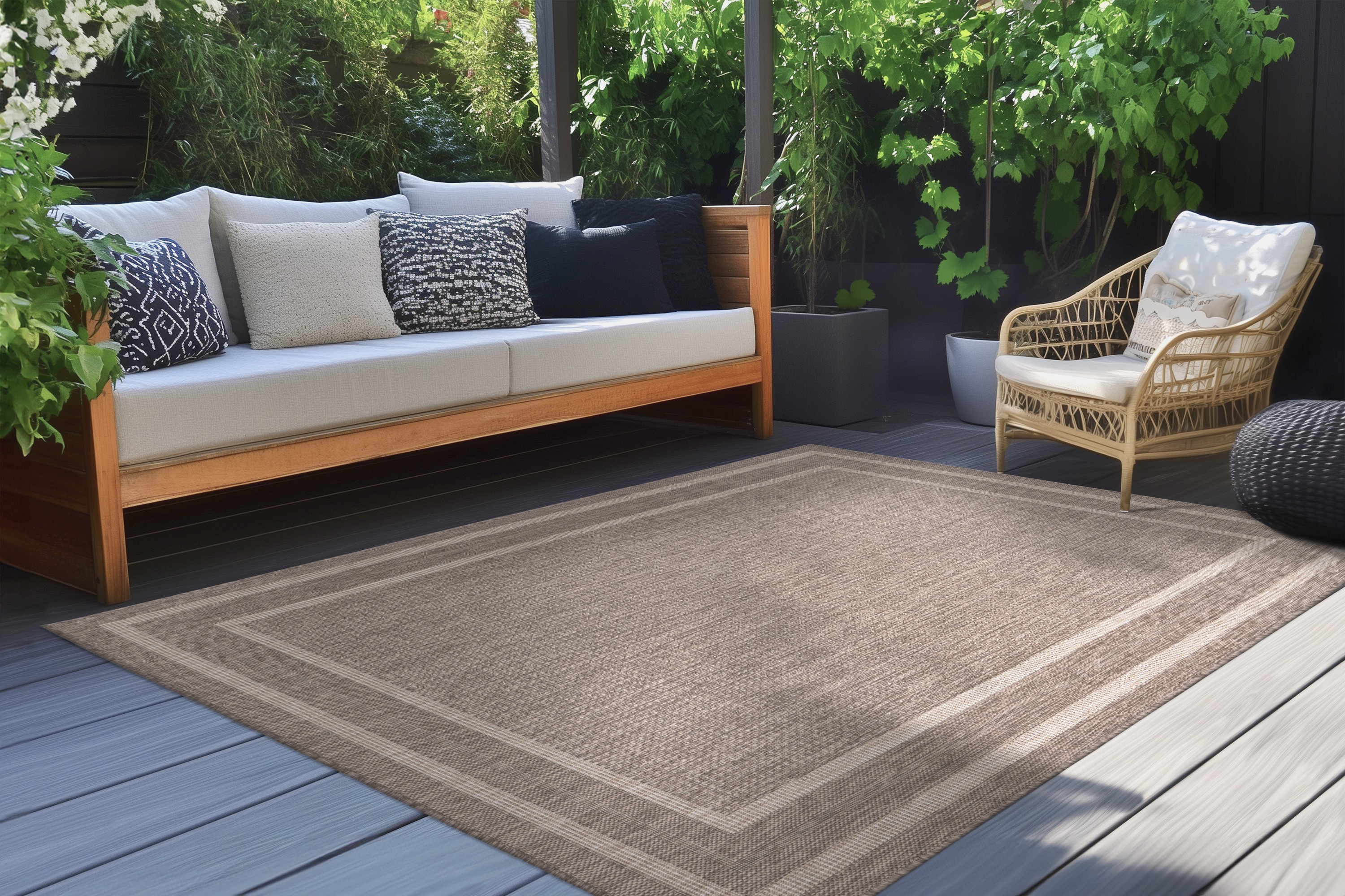 Teppich Nibru 325 Taupe 160 x 230 cm