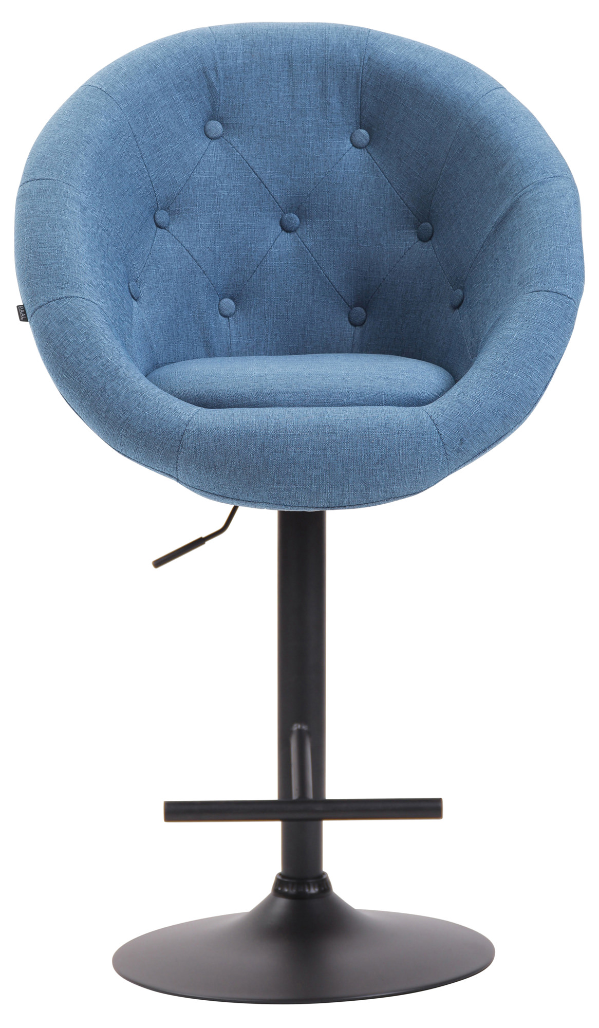 Barhocker London V2 Stoff schwarz