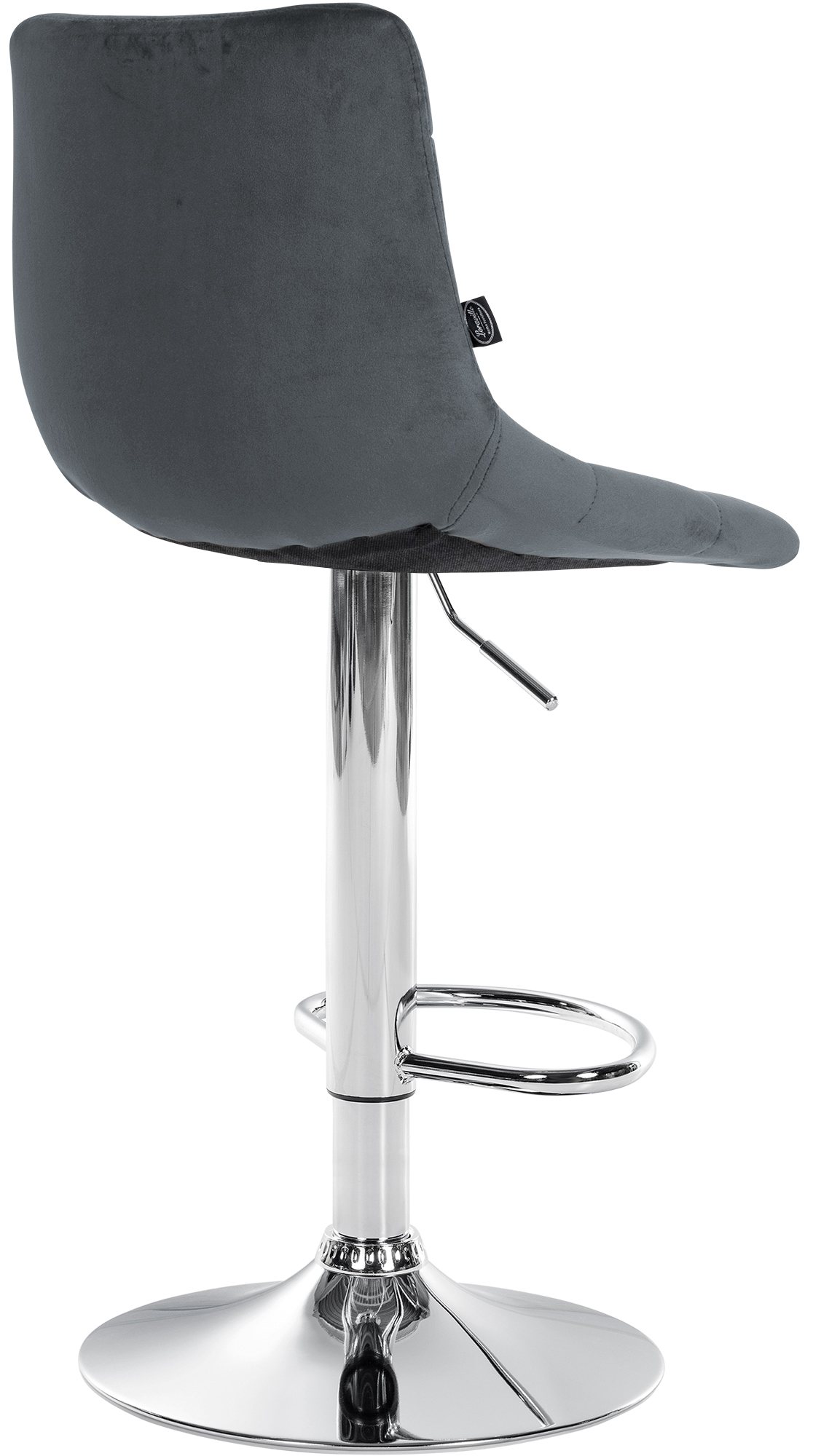 2er Set Barhocker Jerry Samt chrom