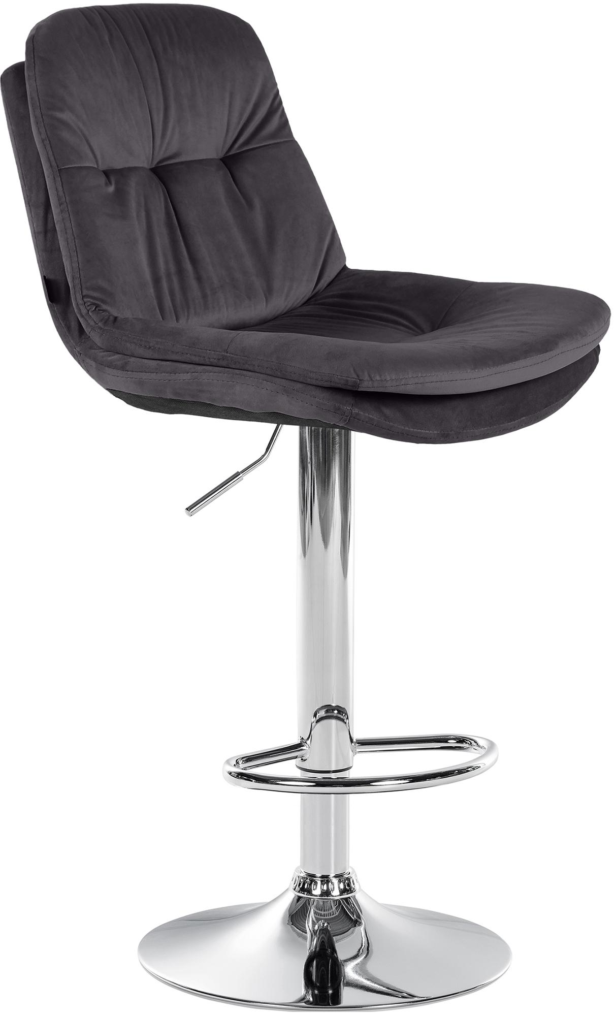 Barhocker Laurel Samt chrom