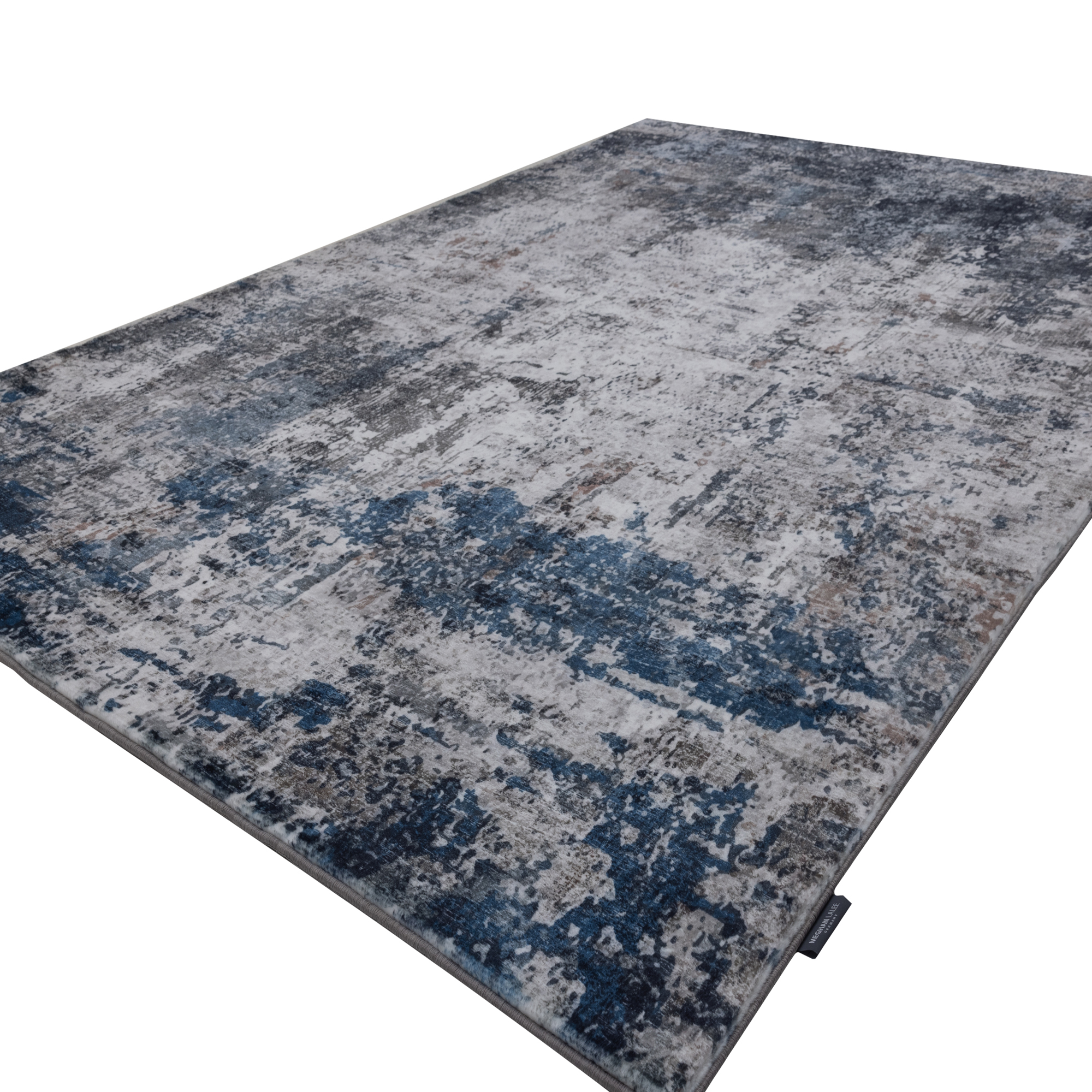 Abstrakter Aquarell-Teppich Blau