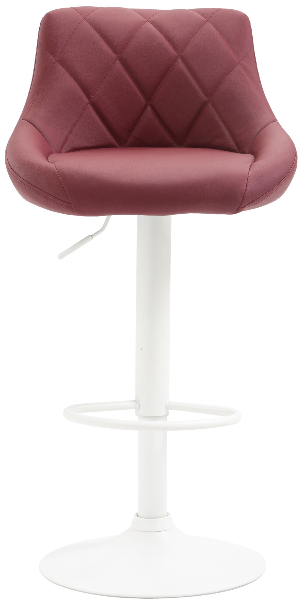 Barhocker Lazio Kunstleder weiß