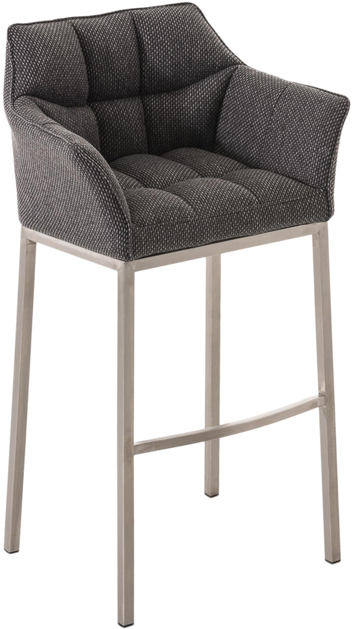 Barhocker Damaso E Stoff mit 4-Fuß Gestell