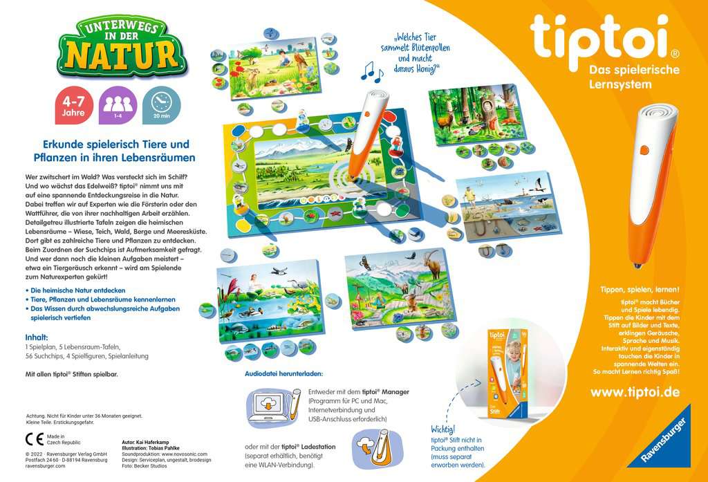 Ravensburger Elektronisches Spielzeug tiptoi® - Unterwegs in der Natur