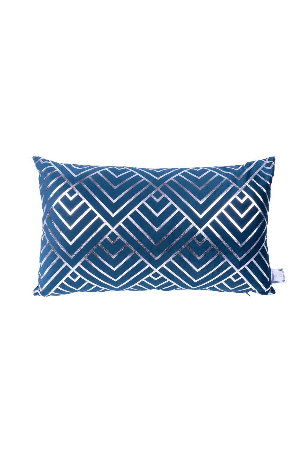 Deko-Kissen Dekokissen Prisma 225 2er-Set Blau / Silber