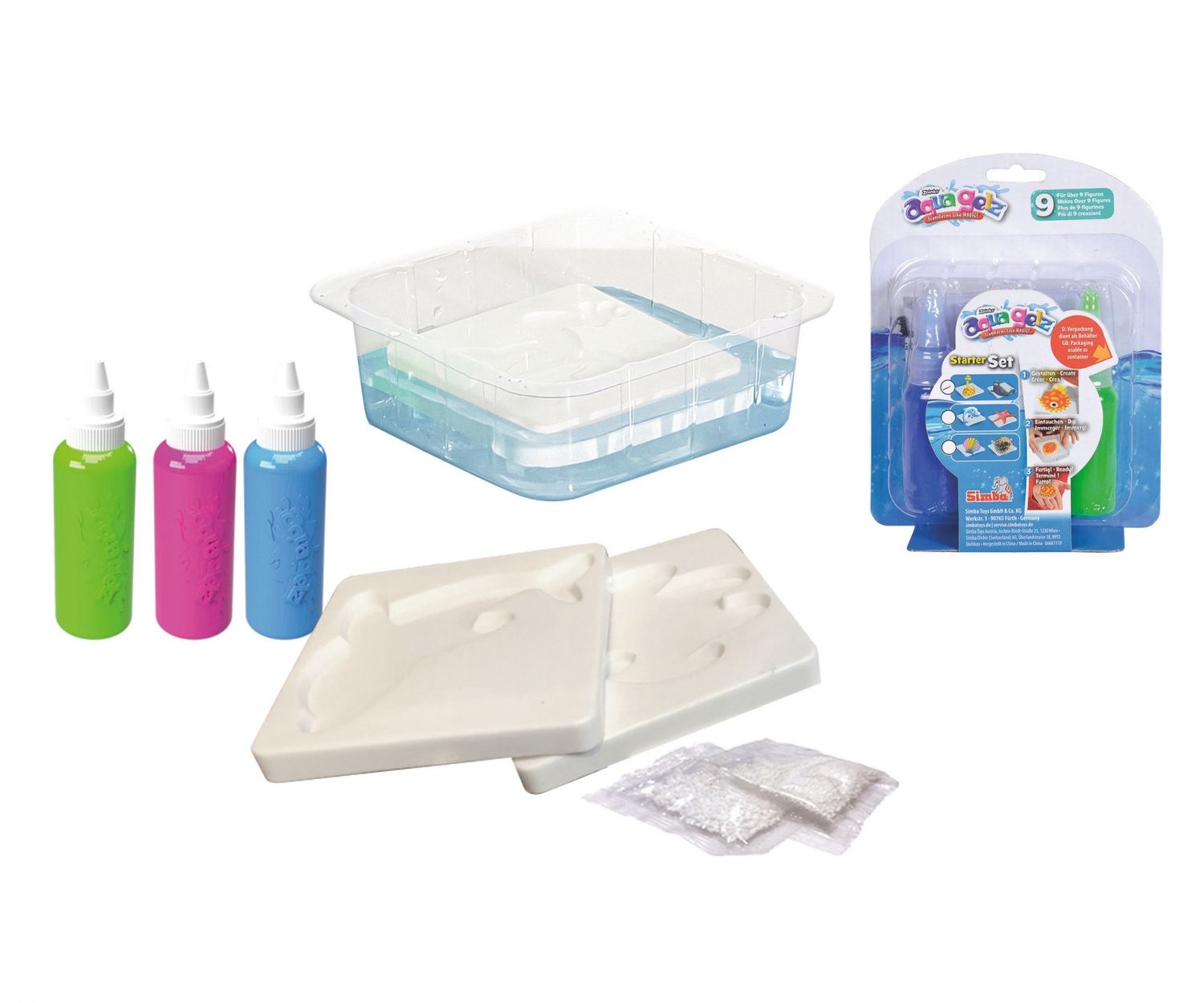 Simba Dickie Bastel- & Kreativspielzeug Simba 106322450 - Aqua Gelz Starter Set
