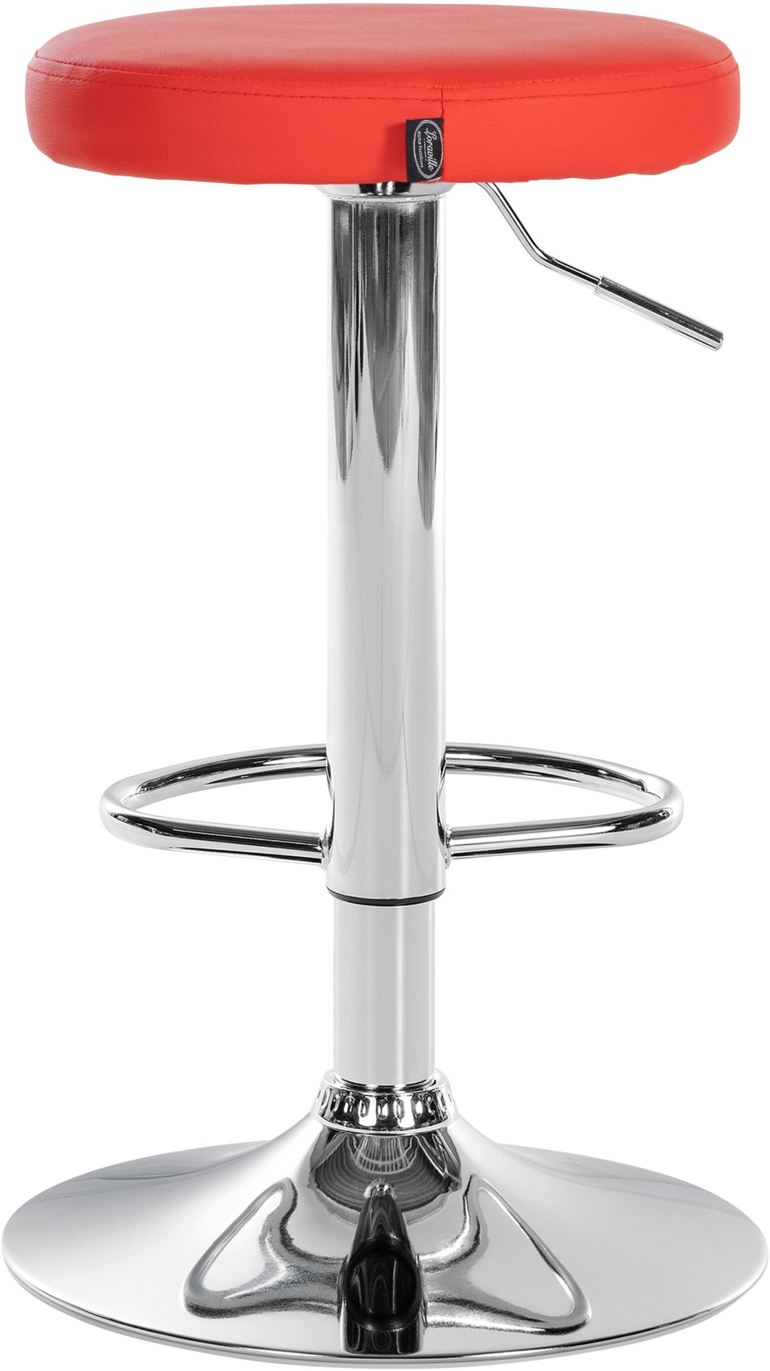 2er Set Barhocker Ponte Kunstleder chrom