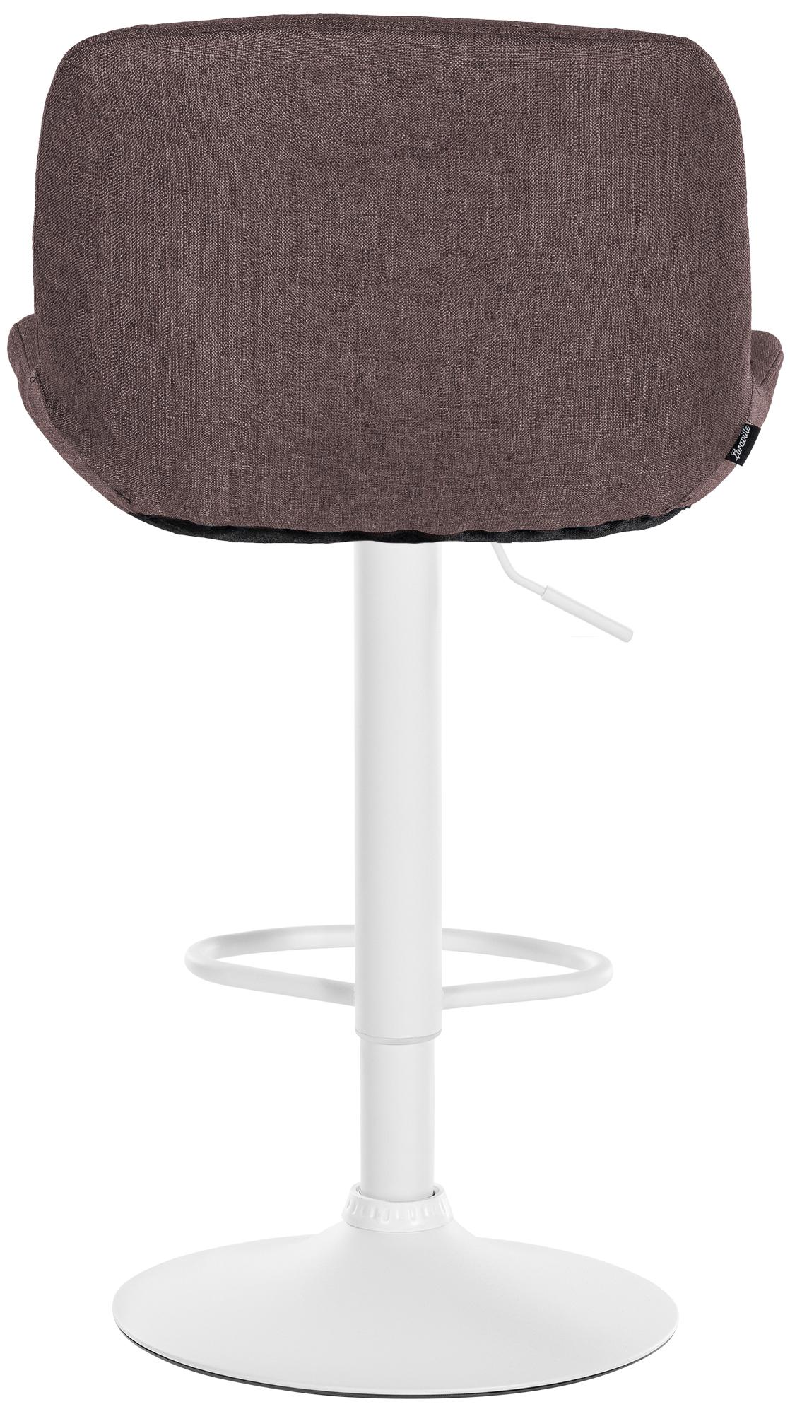 Barhocker Solon Weiß Stoff