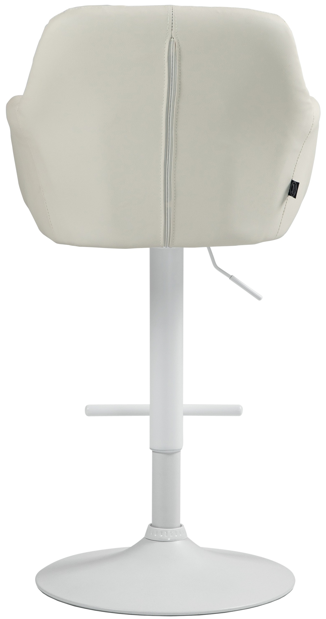 Barhocker Natoma Kunstleder weiß