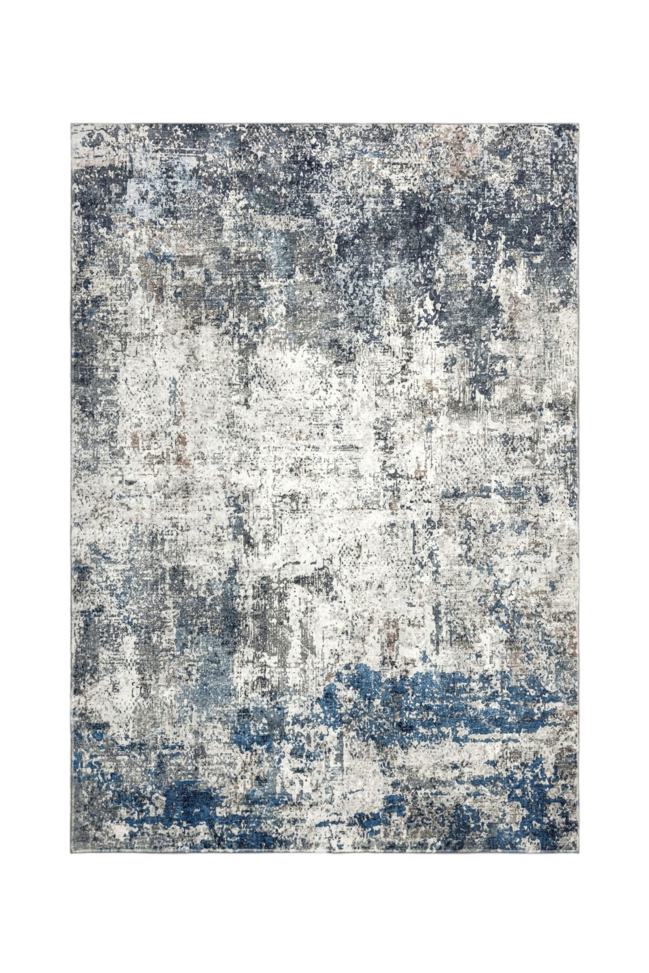 Abstrakter Aquarell-Teppich Blau
