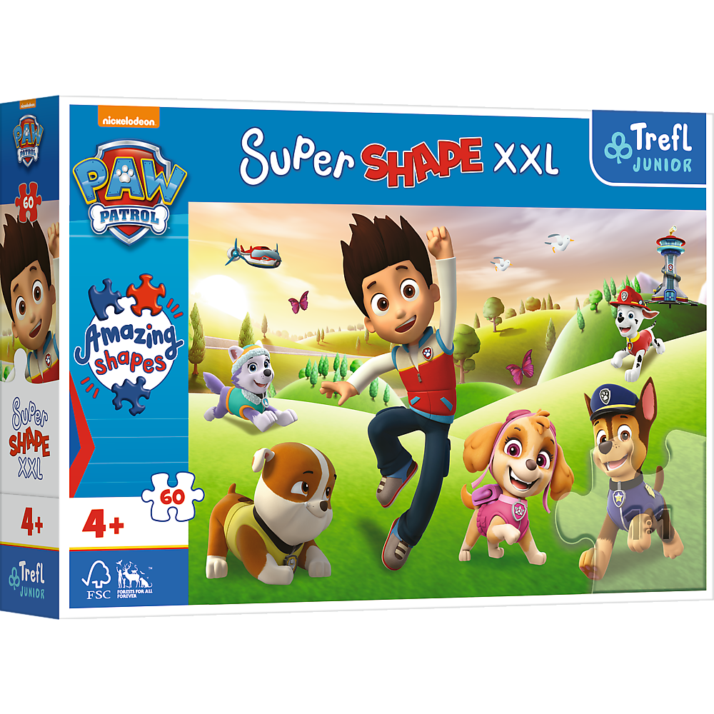 Trefl Puzzles Paw Patrol - Junior Super Shape XXL Puzzle 60 Teile