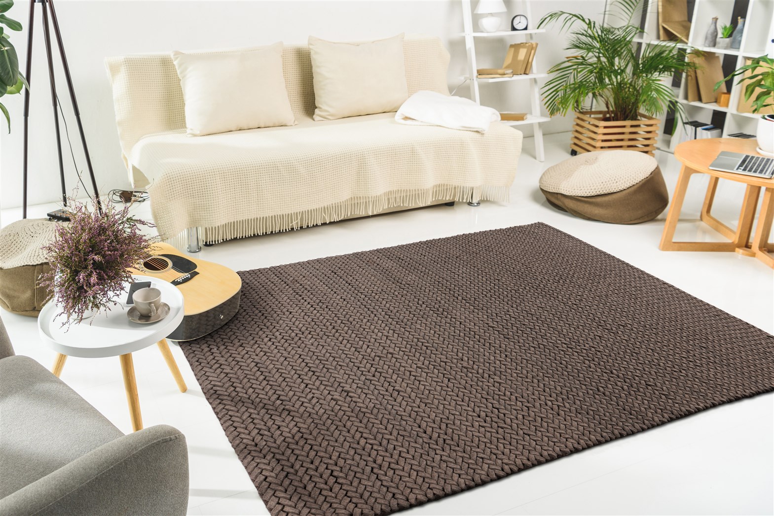 Teppich Robbie 125 Taupe 80cm x 150cm