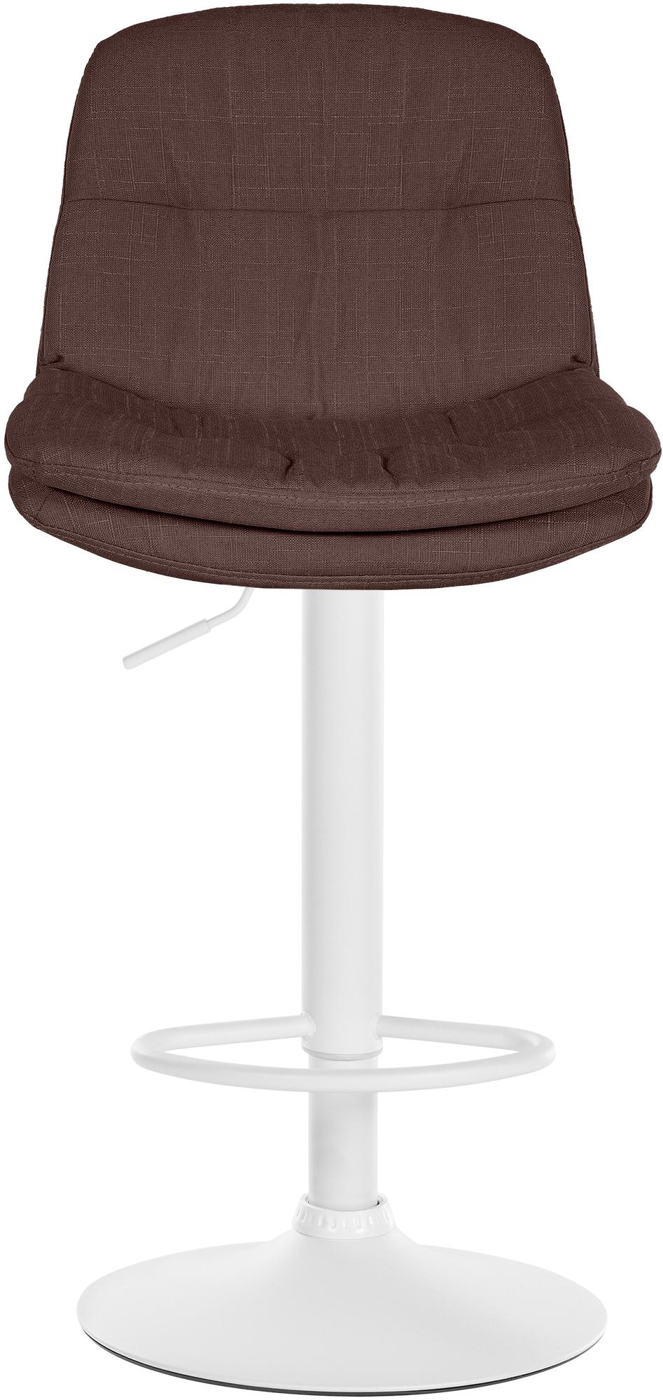 Barhocker Laurel Stoff weiß