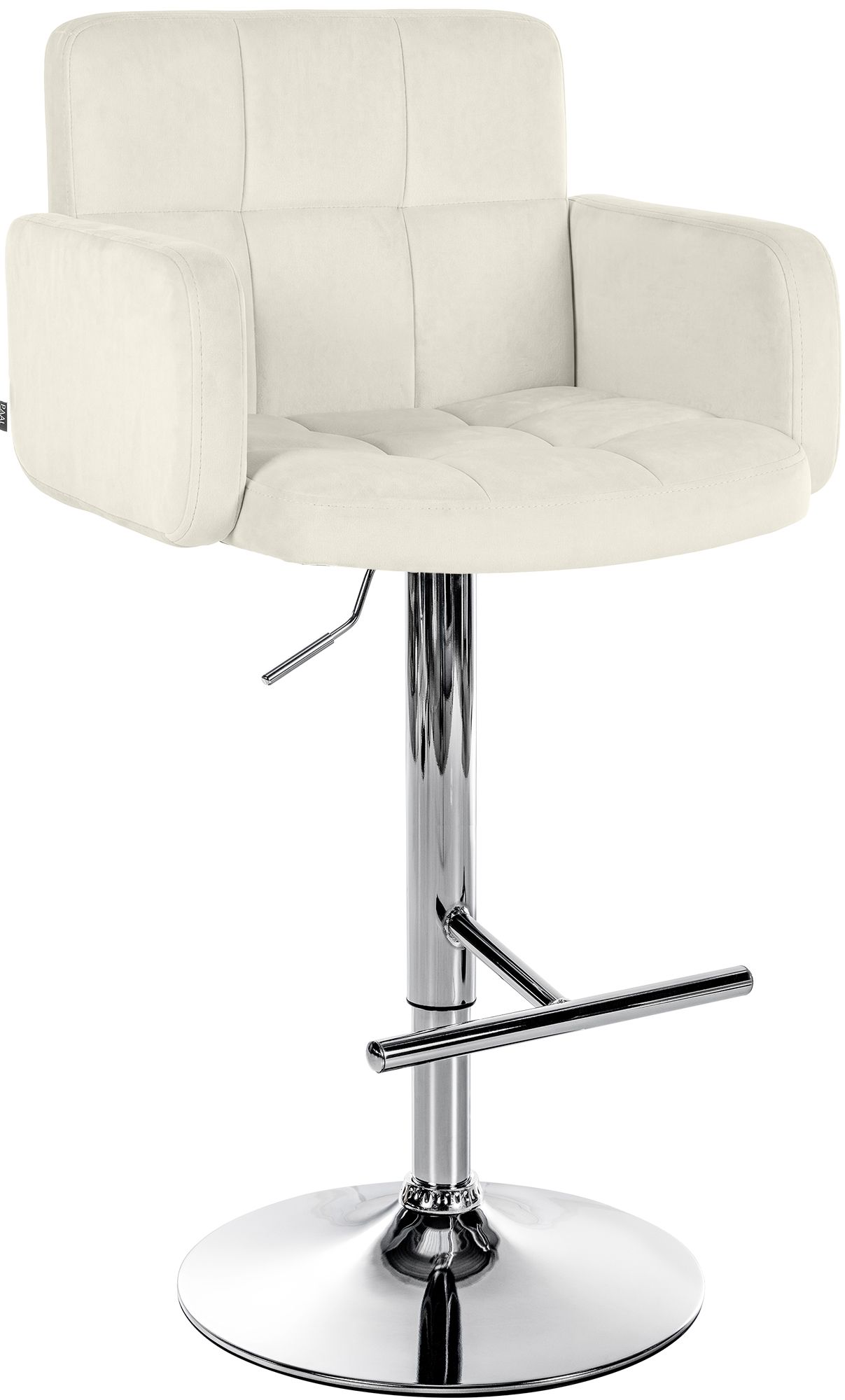 Barhocker Los Angeles Samt chrom