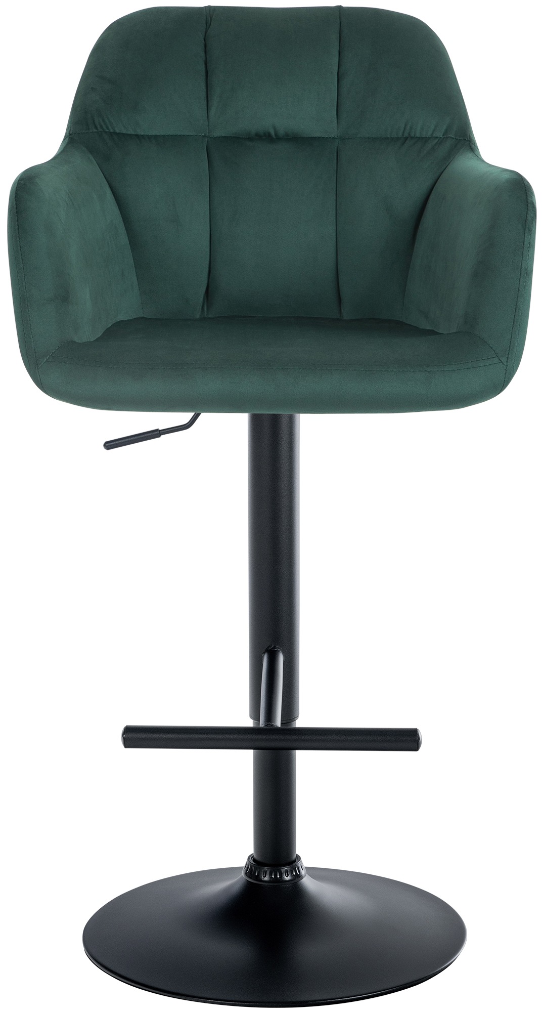 Barhocker Natoma Samt schwarz