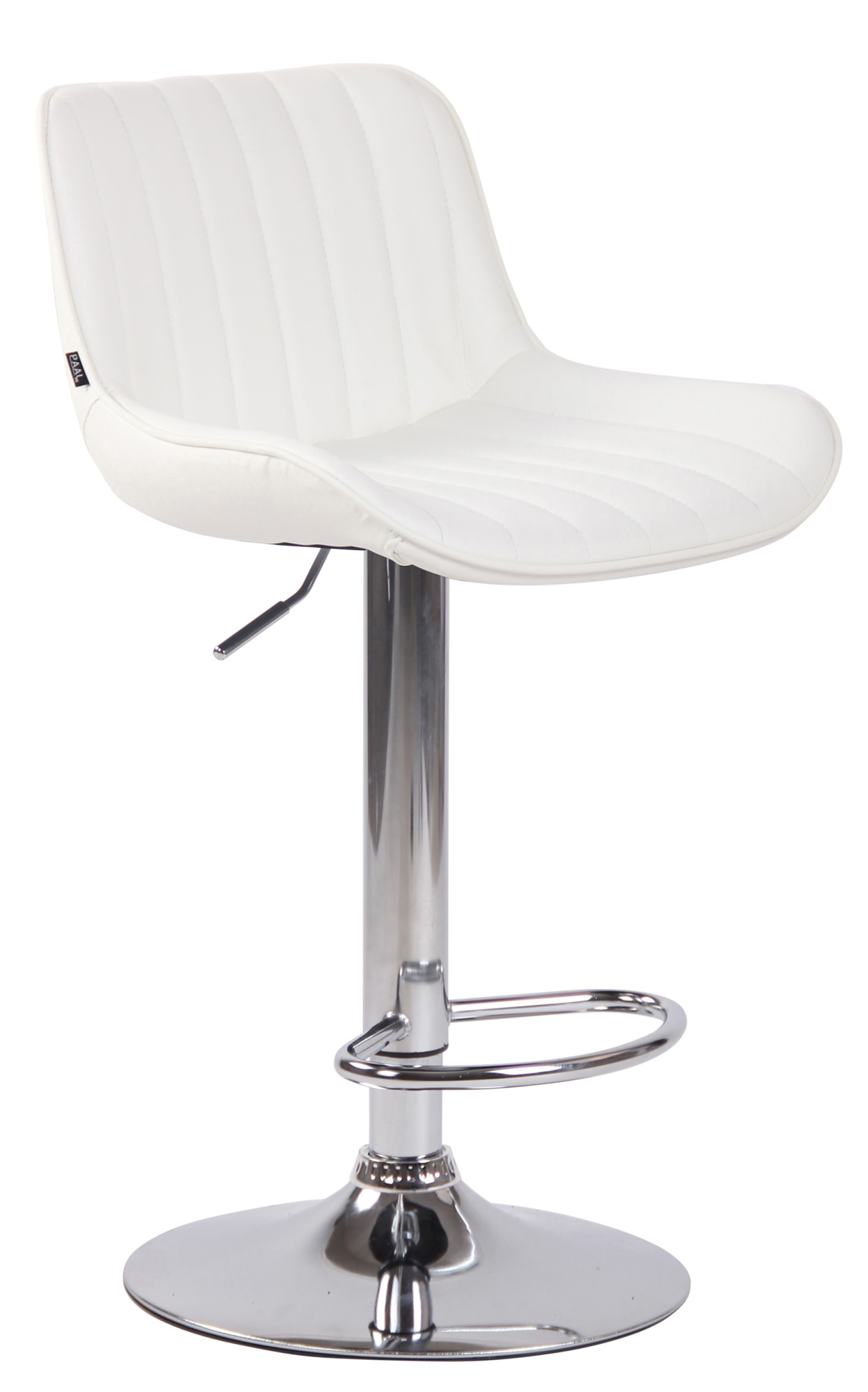 2er Set Barhocker Lentini Kunstleder chrom