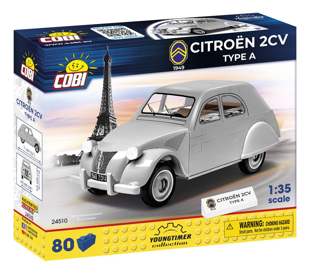 COBI Bau- & Konstruktionsspielzeug Cobi 24510 - Konstruktionsspielzeug - Citroen 2CV Type A (1949)