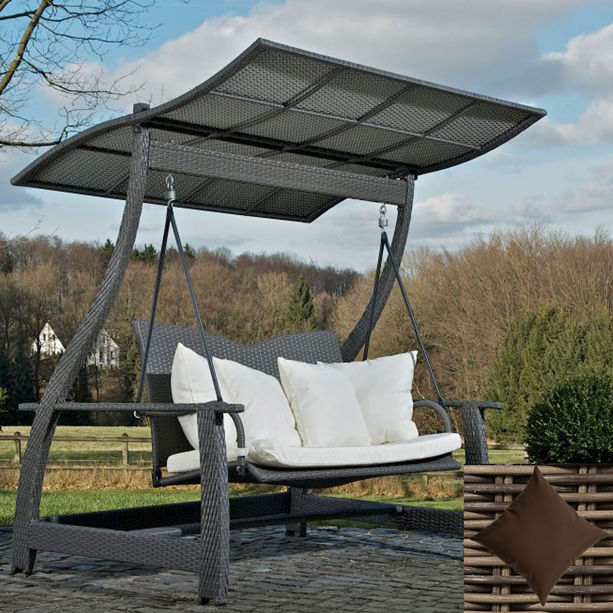2er Hollywood Schaukel Ocean Terrabraun 5mm