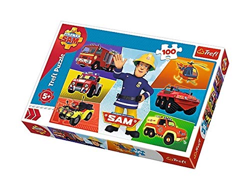 Trefl Puzzles Feuerwehrmann Sam Fahrzeuge - Puzzle 100 Teile