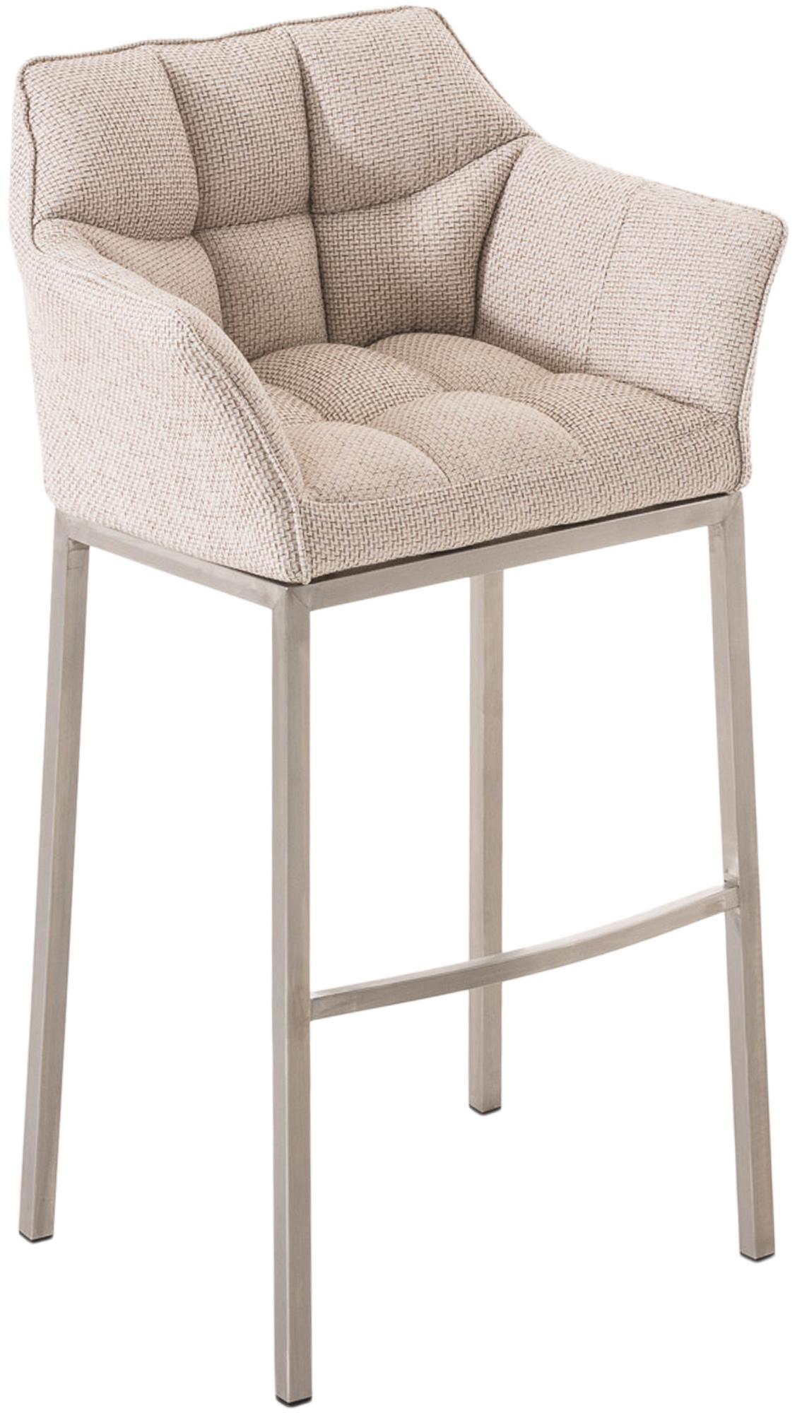 Barhocker Damaso E Stoff mit 4-Fuß Gestell