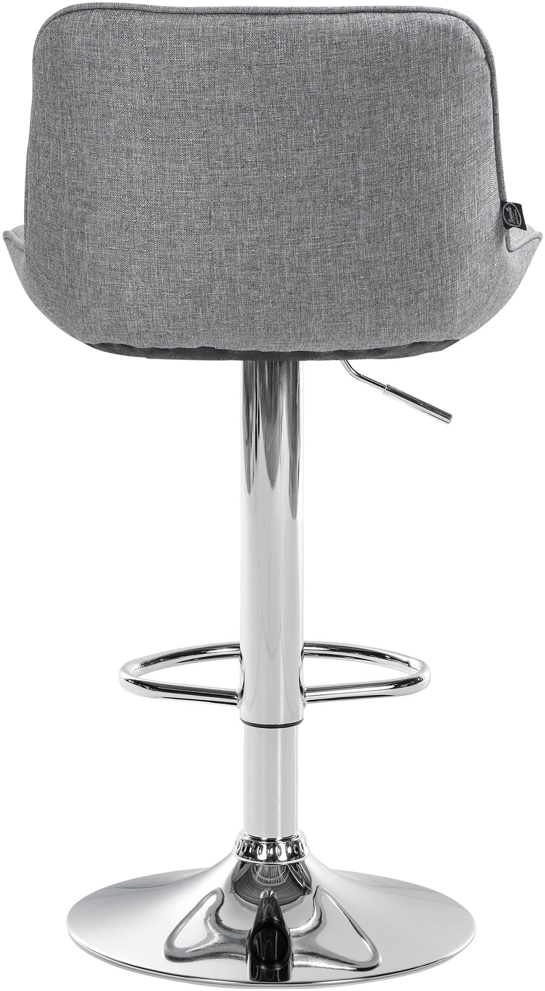 2er Set Barhocker Vonore Stoff chrom