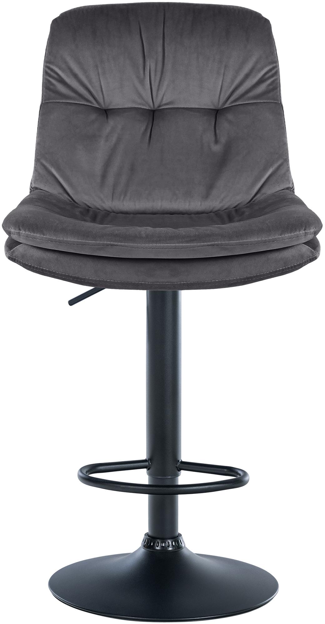 Barhocker Laurel Samt schwarz