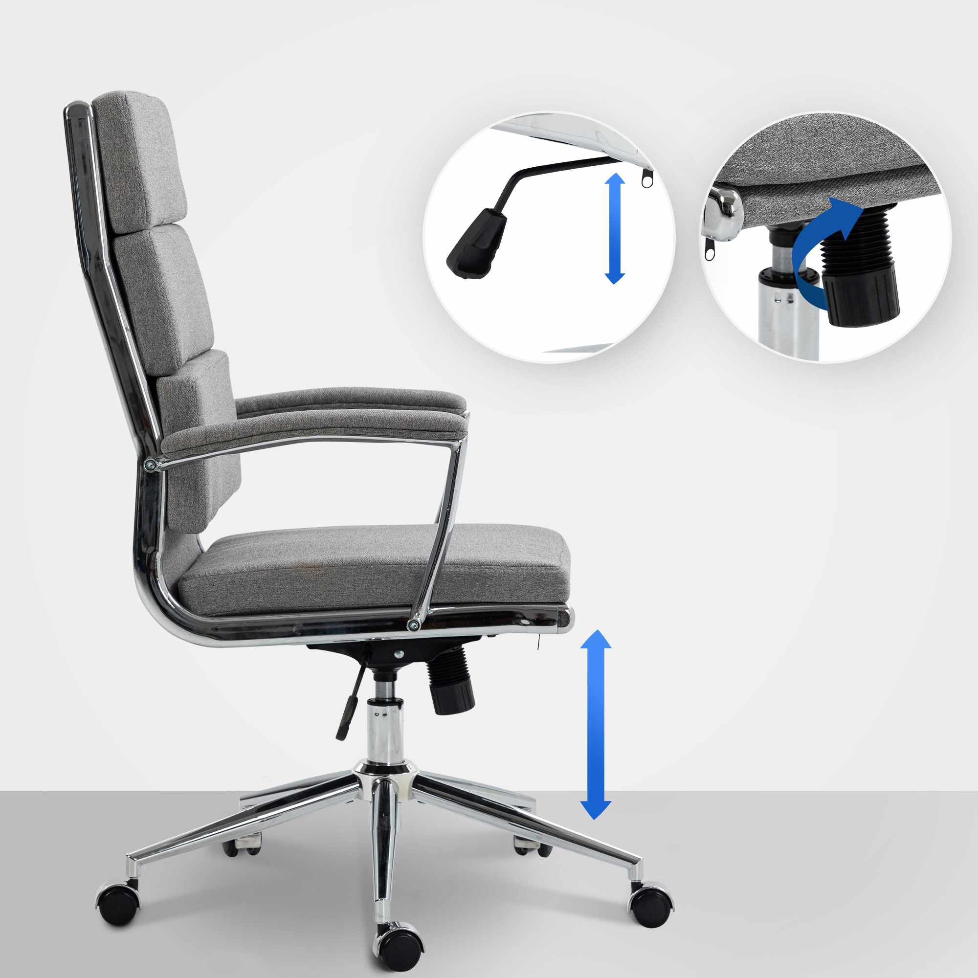 Bürostuhl Cleveland Stoff