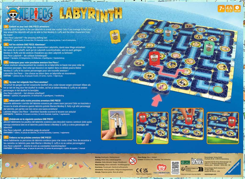 Ravensburger Brettspiele & Gesellschaftsspiele One Piece - Labyrinth - Brettspiel