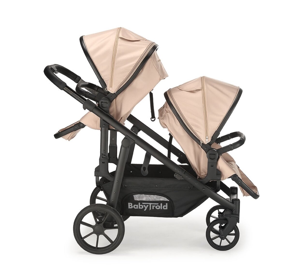 BabyTrold Nuuk Geschwisterwagen für zwei Kinder, flexibel, komfortabel und kompakt