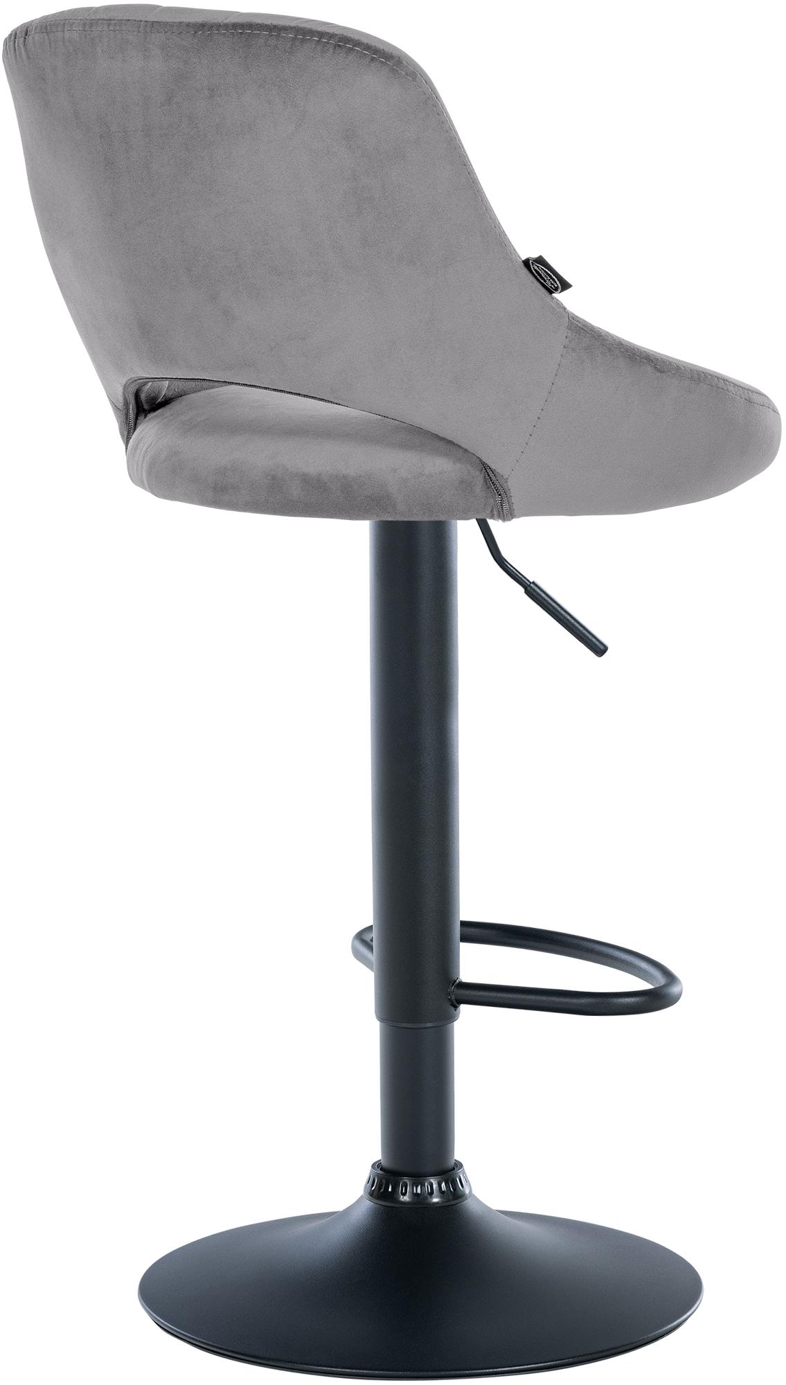 Barhocker Milet Samt schwarz