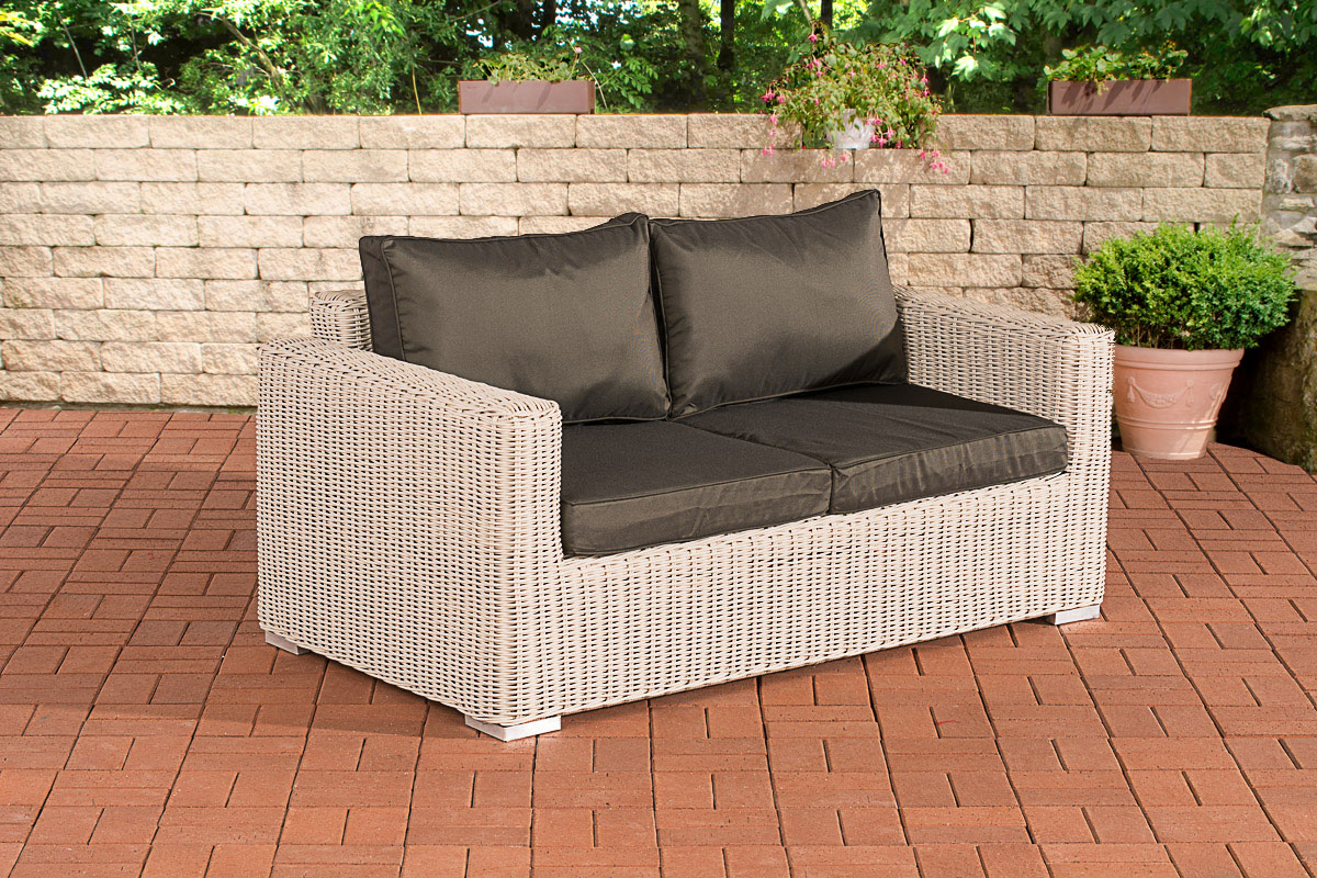 2er-Sofa Bilbao / Madeira Anthrazit
