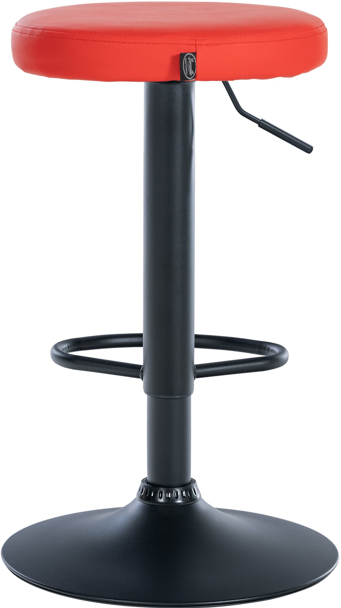 2er Set Barhocker Ponte Kunstleder schwarz