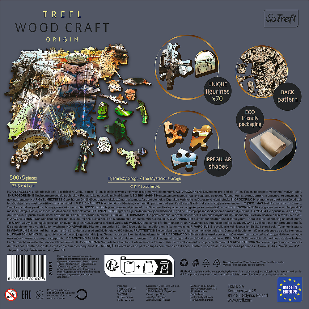 Trefl Puzzles Star Wars - Holz Puzzle Sonderform 500 + 5