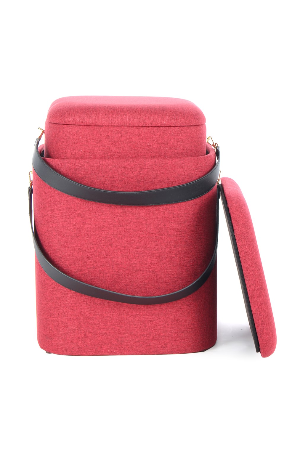 Hocker Hocker Arabella 225 2er-Set Rot / Schwarz