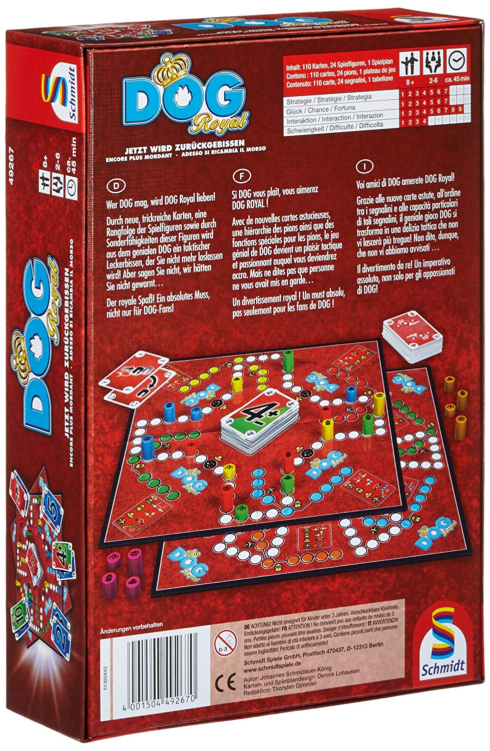 Schmidt Spiele GmbH Brettspiele & Gesellschaftsspiele DOG® Royal - Familienspiel