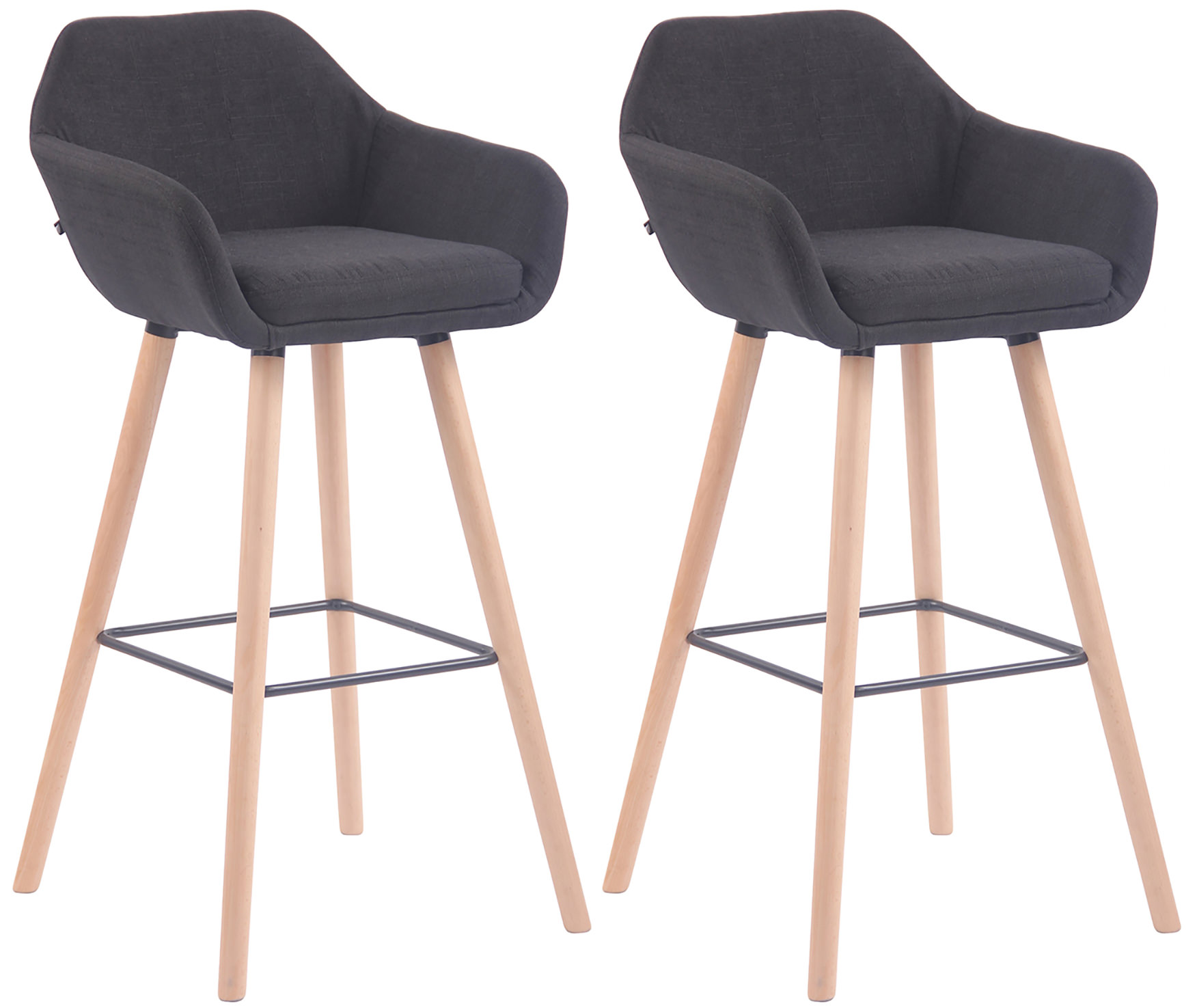 2er Set Barhocker Adelaide natura
